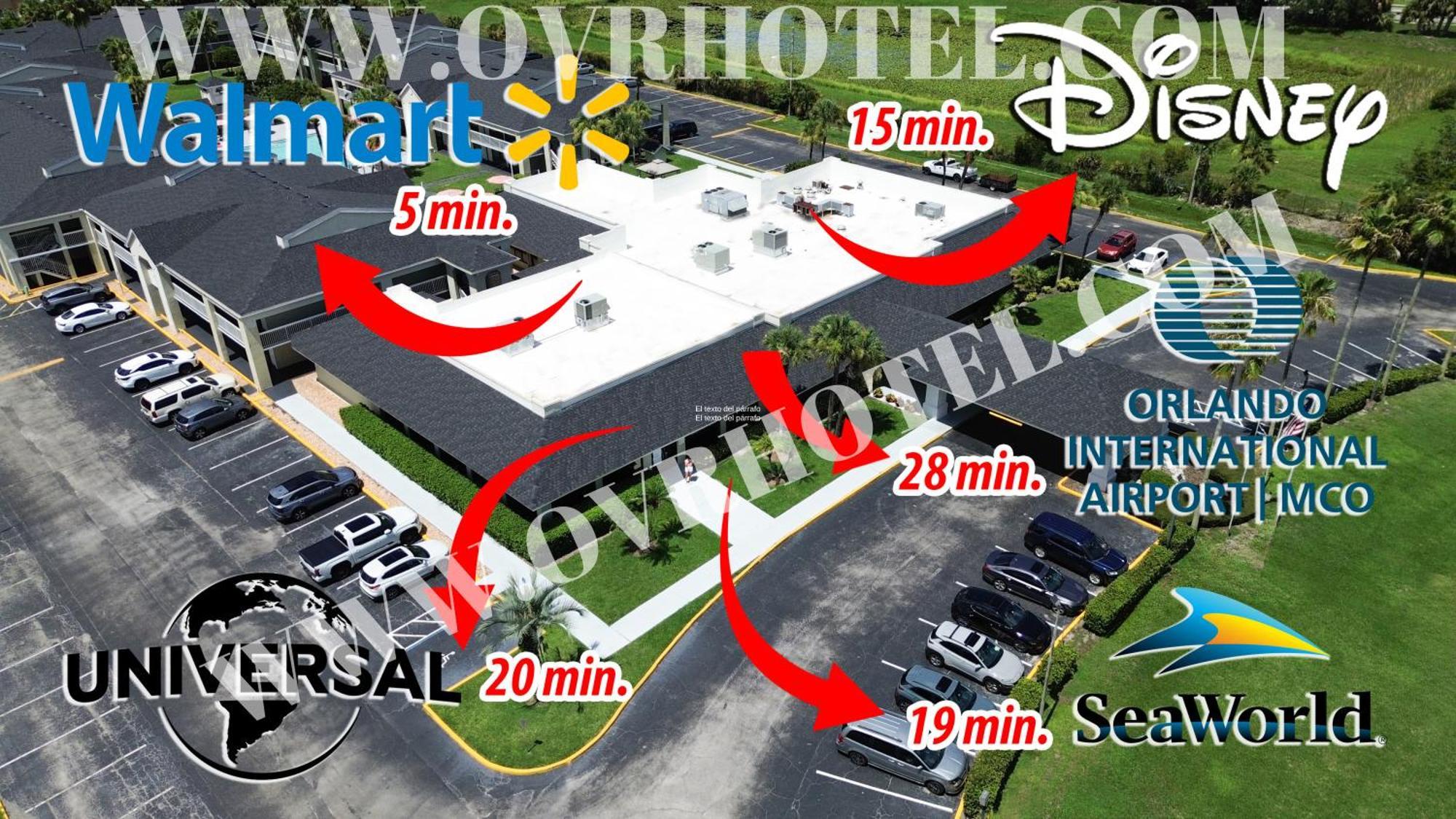 Hotel Room Near Disney 4 People キシミー エクステリア 写真